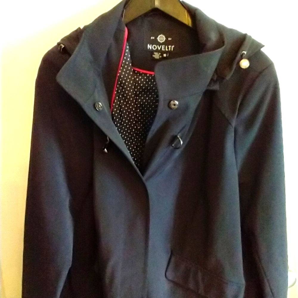 Ladies Novelti grey blue coat size 16
